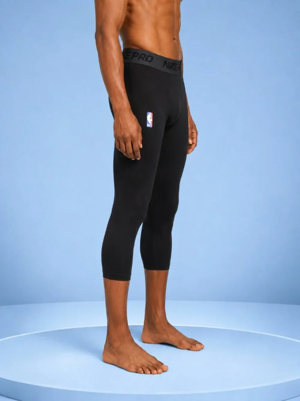 Nike Pro NBA Men’s 3/4 Basketball Compression Tights Black L NWT DN1547-010